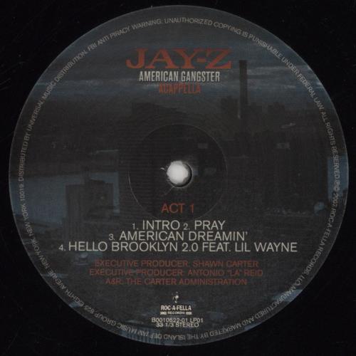 激レア 2LP JAY-Z AMERICAN GANGSTER ジェイジー Jay-Z - American